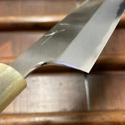 Hitohira Togashi 165mm Utility Stainless Clad Shirogami 1 Ziricote Handle