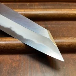 New ๐ Hitohira Kikuchiyo Kyuzo 210mm Kiritsuke Gyuto Iron Clad Shirogami 2 Migaki Cherry/Ebony Handle ๐ 11 Hitohira Kikuchiyo Kyuzo 210mm Kiritsuke Gyuto Iron Clad Shirogami 2 Migaki Cherry/Ebony Handle