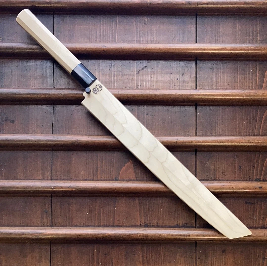 Promo ๐ Sakai Kikumori 'Choyo' 300mm Sakimaru Takohiki - Shirogami 2 - W/ Saya โญ 6 Sakai Kikumori 'Choyo' 300mm Sakimaru Takohiki - Shirogami 2 - W/ Saya