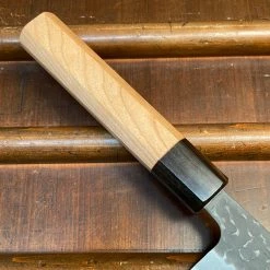 Hitohira Futana SB 170mm Bunka Aogami Super Kurouchi Tsuchime Cherry Wood