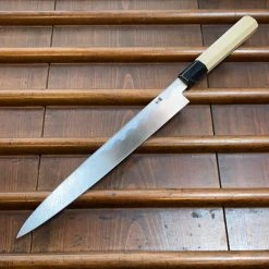 Hitohira Kikuchiyo Manzo 270mm Yanagi Aogami 2 Ho Wood W/ Saya