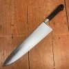 Wholesale 👍 Second Quality K Sabatier New Old Stock Nogent / Cuisine Massive 11" Chef Carbon Steel Ebony Handle 😍 1 Second Quality K Sabatier New Old Stock Nogent / Cuisine Massive 11" Chef Carbon Steel Ebony Handle