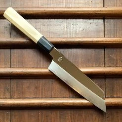 Sakai Kikumori 'Choyo' 180mm Kiritsuke Santoku - Ginsanko - W/ Saya - On Order