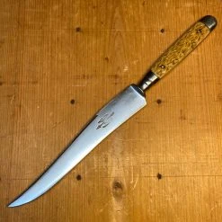Bernal Cutlery H Boker / Wyeth Hardware 6" Carving Knife Carbon Steel Jigged Bone Solingen 1915 To ~20's