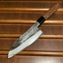 Hitohira Jiro 165mm Wa Santoku Tsuchime Shirogami 1 Taipei Tagayasan Handle