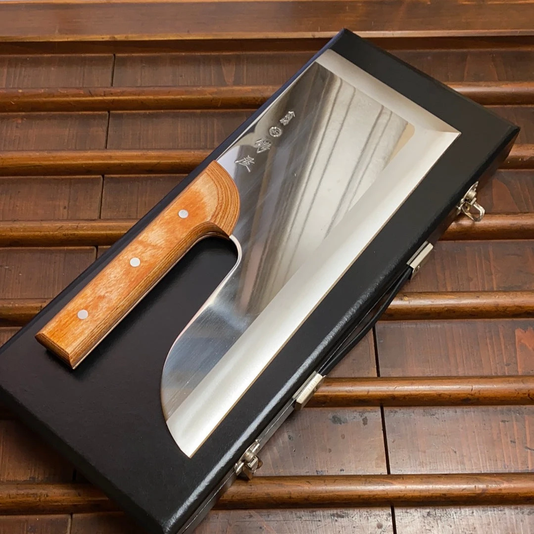 Best deal ๐ Hitohira Tsubaya Sobakiri 330mm Stainless Pakka Handle ๐ 3 Hitohira Tsubaya Sobakiri 330mm Stainless Pakka Handle