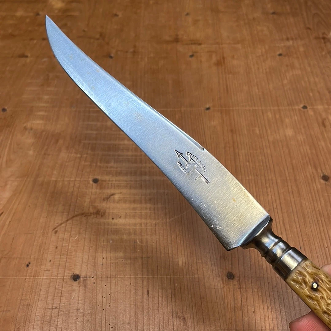 Best reviews of ✨ Bernal Cutlery H Boker / Wyeth Hardware 6" Carving Knife Carbon Steel Jigged Bone Solingen 1915 To ~20's 🔥 6 Bernal Cutlery H Boker / Wyeth Hardware 6" Carving Knife Carbon Steel Jigged Bone Solingen 1915 To ~20's