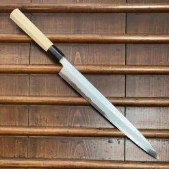 Sakai Kikumori 'Kikuzuki Uzu' 300mm Yanagi - Aogami 1 - W/ Saya