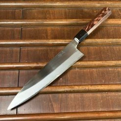 H&K Mazaki 240mm Gyuto Shirogami 2 Migaki Finish Wenge
