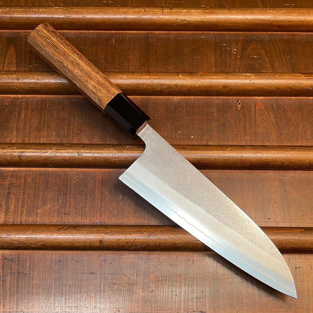Budget โญ H&K Yoshikane 165mm Santoku SKD Nashiji Teak Handle ๐ 3 H&K Yoshikane 165mm Santoku SKD Nashiji Teak Handle