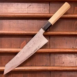 Sakai Kikumori / Bernal Cutlery 'Sori' 225mm Kiritsuke Gyuto - Aogami 1 Suminagashi