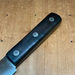 Bernal Cutlery Slicer Ed Wusthof 11" Bullnose Scimitar Carbon Steel Ebony Solingen Germany 1890's-1920's