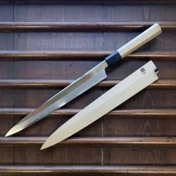 Sakai Kikumori 'Choyo' LEFTY 300mm Yanagi - Shirogami 2 - W/ Saya