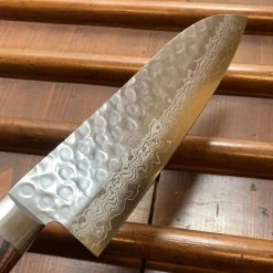 Best deal ๐ Hitohira HG 185mm Santoku Stainless Tsuchime Damascus โ๏ธ 9 Hitohira HG 185mm Santoku Stainless Tsuchime Damascus