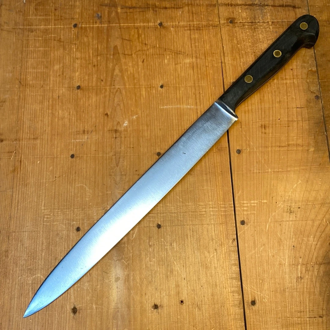 Best Pirce โ๏ธ Bernal Cutlery Unmarked 10.25" Slicer Carbon Steel Hand Forged 1950's-70's Solingen ๐ 3 Bernal Cutlery Unmarked 10.25" Slicer Carbon Steel Hand Forged 1950's-70's Solingen