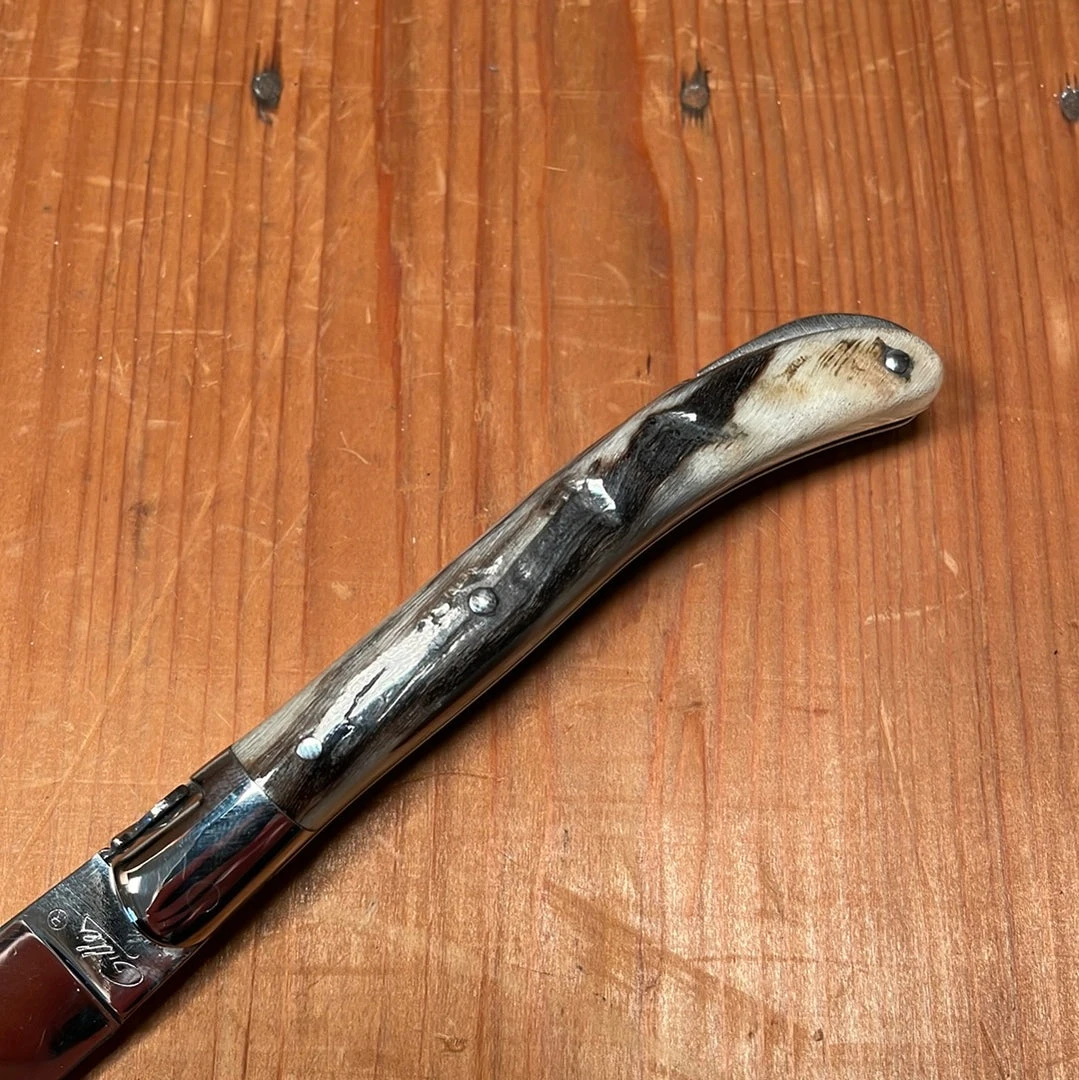Promo ๐ Fontenille Pataud 'Laguiole Le Pocket' 10cm Dark Ram Horn Lockback ๐ 4 Fontenille Pataud 'Laguiole Le Pocket' 10cm Dark Ram Horn Lockback