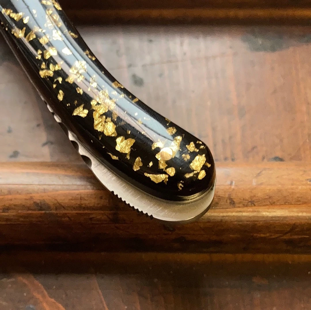 New ๐ Fontenille Pataud 'Laguiole Nature' 12cm - Feuille D'Or Lockback ๐ 8 Fontenille Pataud 'Laguiole Nature' 12cm - Feuille D'Or Lockback