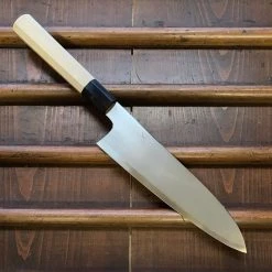 Hitohira Gorobei Rikichi 210mm Gyuto Shirogami 2 Kasumi Ho Wood