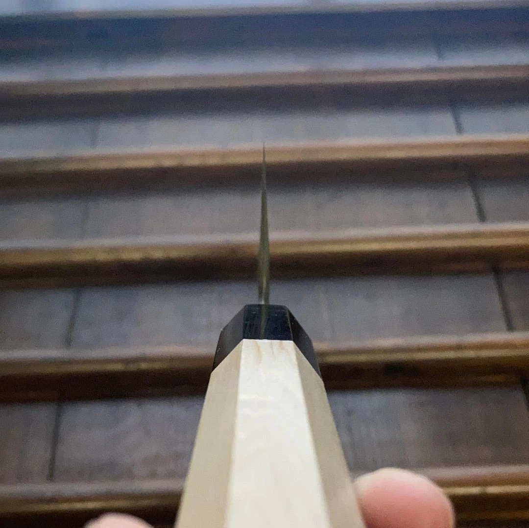 Cheap ❤️ Hitohira Tanaka Kyuzo 240mm Gyuto Aogami 1 Yakisugi Cedar - On Order ⌛ 9 Hitohira Tanaka Kyuzo 240mm Gyuto Aogami 1 Yakisugi Cedar - On Order