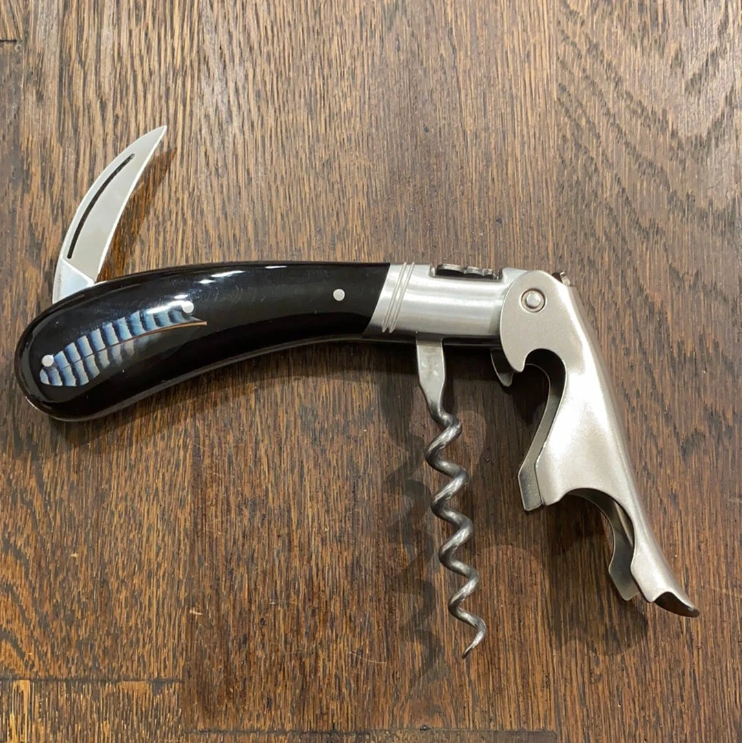 New ๐ Fontenille Pataud Laguiole Magnum Feather Inlay Sommelier ๐งจ 4 Fontenille Pataud Laguiole Magnum Feather Inlay Sommelier