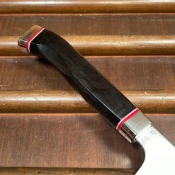 Hitohira Imojiya TH 240mm Gyuto VG10 Damascus Fusion Ebony Handle