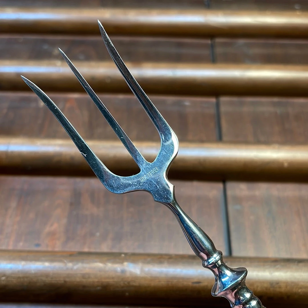 Hot Sale ๐ Bernal Cutlery Used Vintage Eichenlaub Sardine Forks Stainelss & Ebony Solingen Germany~1970's In Box ๐งจ 6 Bernal Cutlery Used Vintage Eichenlaub Sardine Forks Stainelss & Ebony Solingen Germany~1970's In Box