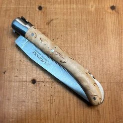 Budget ⌛ Fontenille Pataud 'Laguiole Le Pocket' 10cm - Curly Birch Lockback 🌟 16 Fontenille Pataud 'Laguiole Le Pocket' 10cm - Curly Birch Lockback