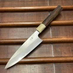 Hitohira Togashi 165mm Utility Stainless Clad Shirogami 1 Ziricote Handle