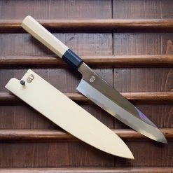Sakai Kikumori 'Choyo' 210mm Gyuto - Shirogami 2 - W/ Saya