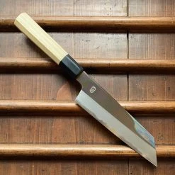 Sakai Kikumori 'Choyo' 180mm Kiritsuke Santoku - Shirogami 2 - W/ Saya