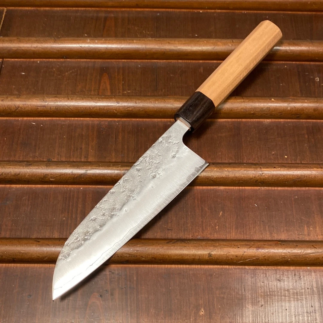 Cheapest 🎁 Hitohira Futana S3 170mm Santoku Ginsanko Nashiji Cherry Wood 🤩 4 Hitohira Futana S3 170mm Santoku Ginsanko Nashiji Cherry Wood