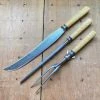 Best Pirce ๐ Bernal Cutlery LF&C Aetna Works 3 Pc Carving Set Carbon Steel & Pressed Celluloid 1900-1920? โจ 1 Bernal Cutlery LF&C Aetna Works 3 Pc Carving Set Carbon Steel & Pressed Celluloid 1900-1920?
