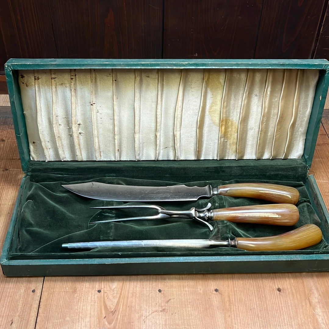 Best reviews of ๐ Bernal Cutlery Lakeside Cutlery Carving Set Carbon Steel Butterscotch 1920's In Box ๐ 4 Bernal Cutlery Lakeside Cutlery Carving Set Carbon Steel Butterscotch 1920's In Box