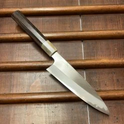 Hitohira Togashi 165mm Utility Stainless Clad Shirogami 1 Ziricote Handle