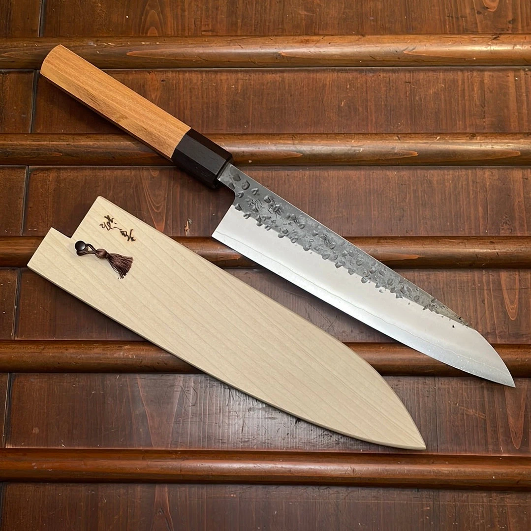 Deals ๐ Konosuke Sanjo 'YS' 210mm Wa Gyuto Semi Stainless Khii Enju W/ Saya - On Order ๐ 3 Konosuke Sanjo 'YS' 210mm Wa Gyuto Semi Stainless Khii Enju W/ Saya - On Order