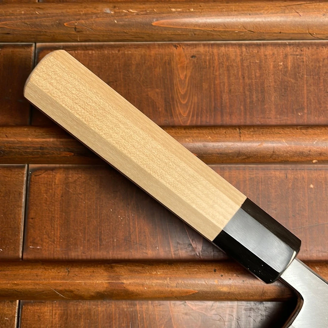 Buy 🔥 Hitohira Kikuchiyo Rikichi 240mm Mioroshi Deba Shirogami 3 Ho Wood W/ Saya 🧨 5 Hitohira Kikuchiyo Rikichi 240mm Mioroshi Deba Shirogami 3 Ho Wood W/ Saya