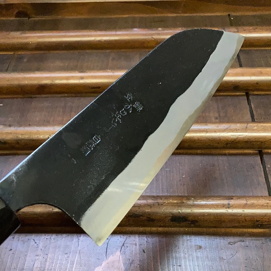 Discount ๐ Nakajo Kaji-bei 165mm Santoku Iron Clad Shirogami 2 Kurouchi Buffalo Horn ๐ 6 Nakajo Kaji-bei 165mm Santoku Iron Clad Shirogami 2 Kurouchi Buffalo Horn