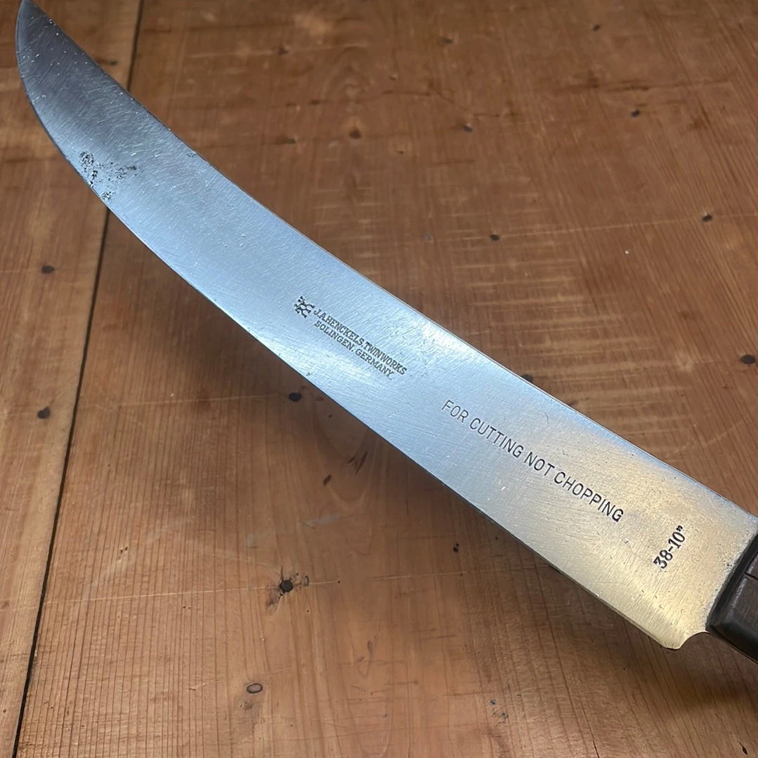 Deals ๐ Bernal Cutlery J A Henckels Carbon Steel Scimitar Solingen Germany 1950's ๐ 6 Bernal Cutlery J A Henckels Carbon Steel Scimitar Solingen Germany 1950's