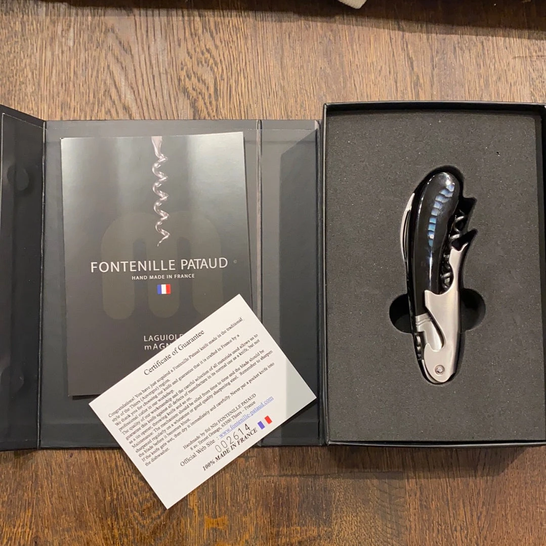 New ๐ Fontenille Pataud Laguiole Magnum Feather Inlay Sommelier ๐งจ 10 Fontenille Pataud Laguiole Magnum Feather Inlay Sommelier