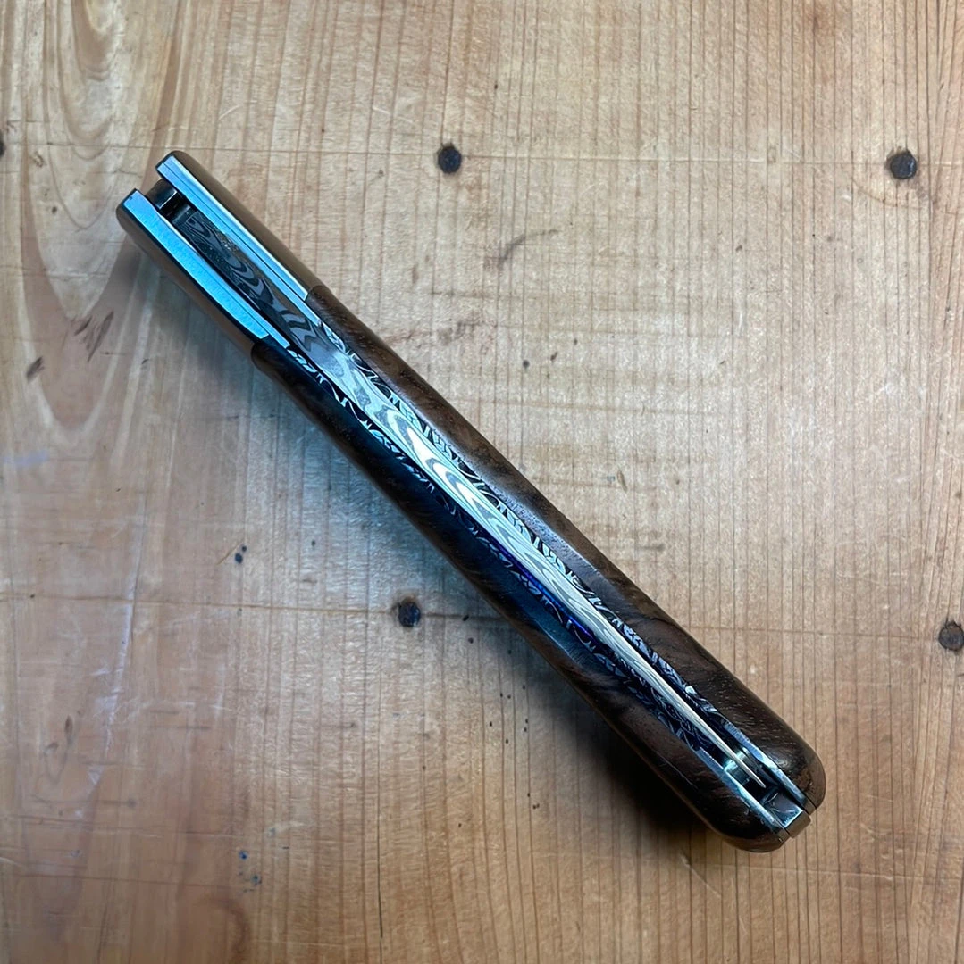 Hot Sale ๐ Fontenille Pataud 'Laguiole Sport' 13cm - Damascus Walnut With Delicate "Golden" File Work Lockback ๐ 12 Fontenille Pataud 'Laguiole Sport' 13cm - Damascus Walnut With Delicate "Golden" File Work Lockback