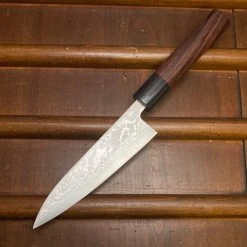 Hitohira Setsu Forged 140mm Petty VG-10 Damascus Rosewood