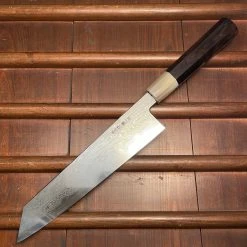 H&K Nakagawa 240mm Kiritsuke Gyuto Aogami 1 Damascus Ebony Blond