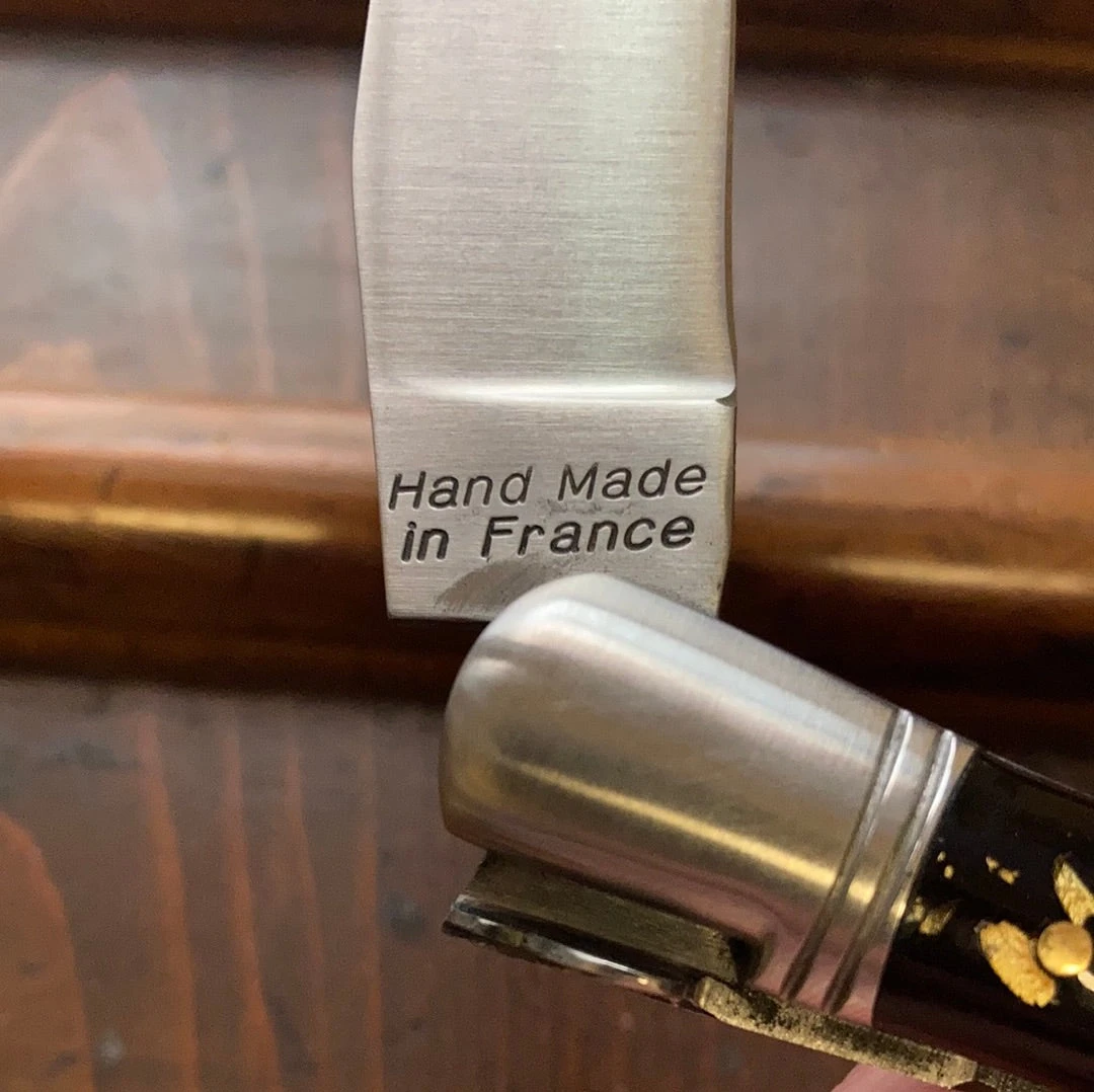 New ๐ Fontenille Pataud 'Laguiole Nature' 12cm - Feuille D'Or Lockback ๐ 9 Fontenille Pataud 'Laguiole Nature' 12cm - Feuille D'Or Lockback