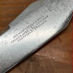 Bernal Cutlery Geo Wostenholm & Sons Carving Set Carbon Steel Sterling Stag Sheffield 1891-1920's? Used Vintage