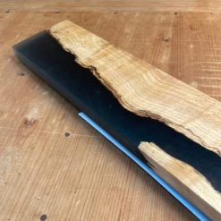 Best Sale ๐ Knife En Place Harmony Curly Maple With Black Epoxy - 19.875x3" ๐ 7 Knife En Place Harmony Curly Maple With Black Epoxy - 19.875x3