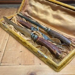 Bernal Cutlery Table | Steak Frankenstein LF&C Set W/ William Bocking "True" Sheffield England Blade