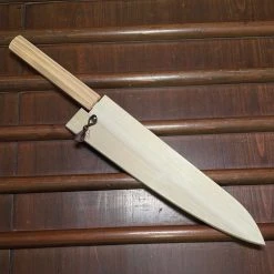 Konosuke Sanjo GS+ 240mm Gyuto SLD / Khii Chestnut With Saya