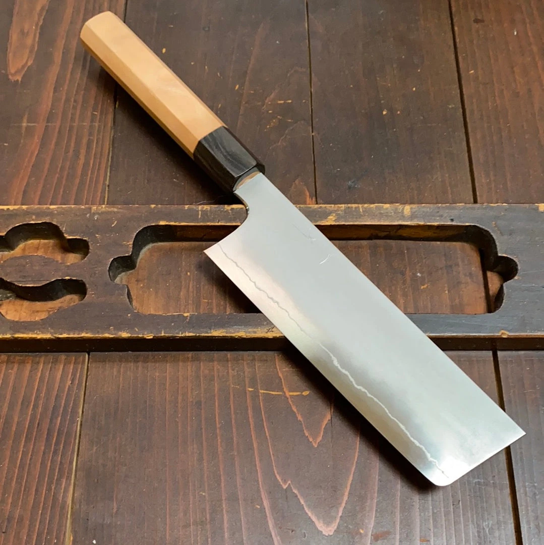 Best Pirce 🧨 Waiting Room Hitohira Kikuchiyo Yohei 180mm Nakiri Ginsanko Kasumi Cherry - On Order 🤩 3 Waiting Room Hitohira Kikuchiyo Yohei 180mm Nakiri Ginsanko Kasumi Cherry - On Order