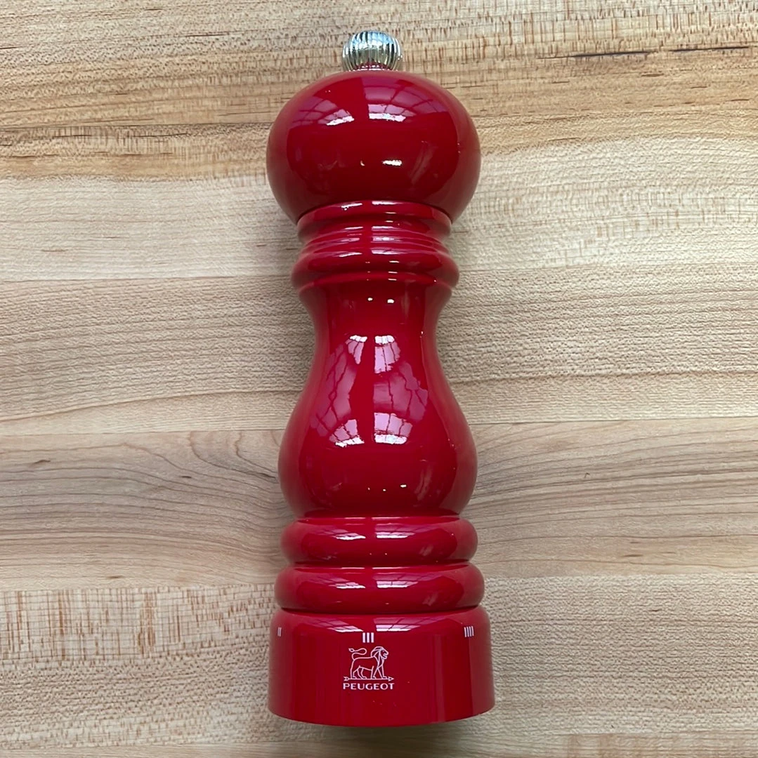 Discount ❤️ Peugeot Classic Paris Pepper Mill Manual Passion Red Gloss Painted Wood 18cm 🎉 3 Peugeot Classic Paris Pepper Mill Manual Passion Red Gloss Painted Wood 18cm