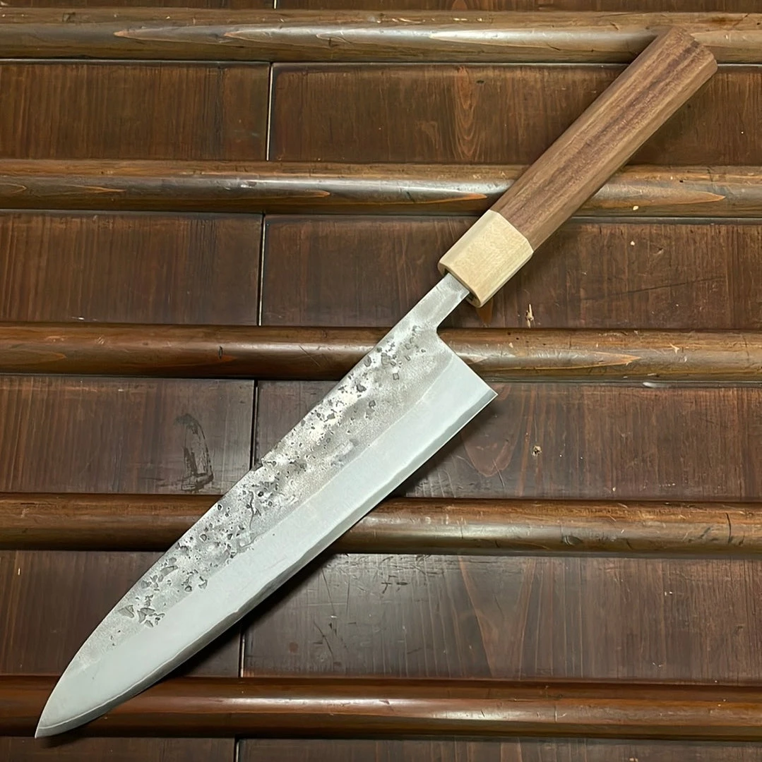 Promo ⭐ Hitohira TD 210mm Gyuto SLD Nashiji Walnut Handle ✔️ 4 Hitohira TD 210mm Gyuto SLD Nashiji Walnut Handle